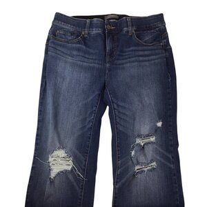 Torrid Bombshell Straight Jeans Size 16 Short Premium Stretch Distressed Blue